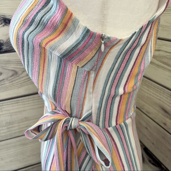 ANAMA Multicolor Striped Sleeveless Wrap Dress Size XS - Picture 4 of 7